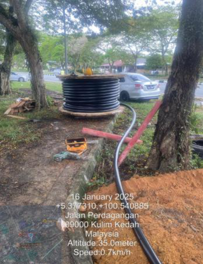 MSVT - Merentang Kabel 240MMP XLPE Dari PE Booster Pump K7 ke PE Benway TS4 | TNB Project