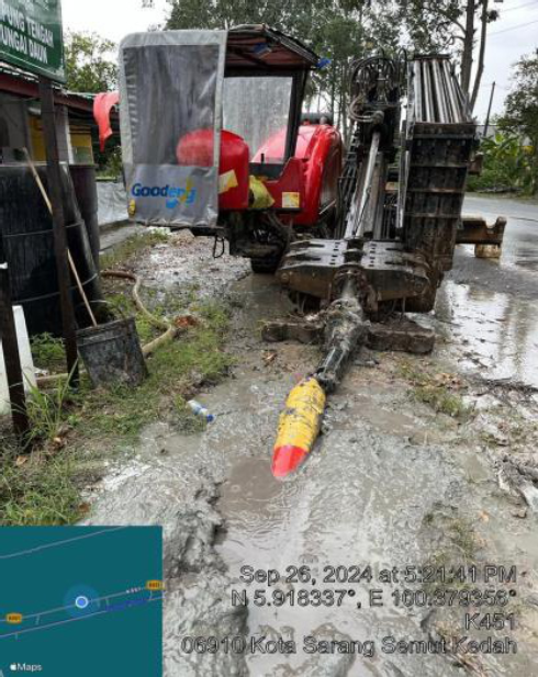 MSVT - Merentang KVT 240MMP Dari PE Kilang Beras Swee Hock ke Patod Sungai Daun Dalam | TNB Project